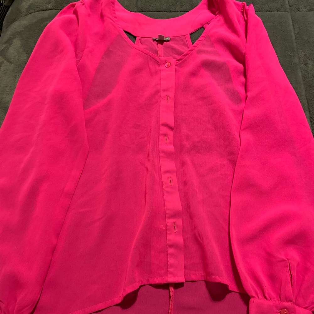 Hot pink Charlotte Russe Shirt